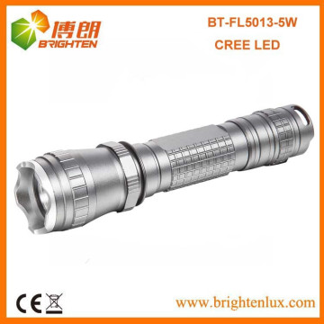 Flashlight Manufacturer Metal Tactical Self Defensive Long led induction rechargeable flashlight